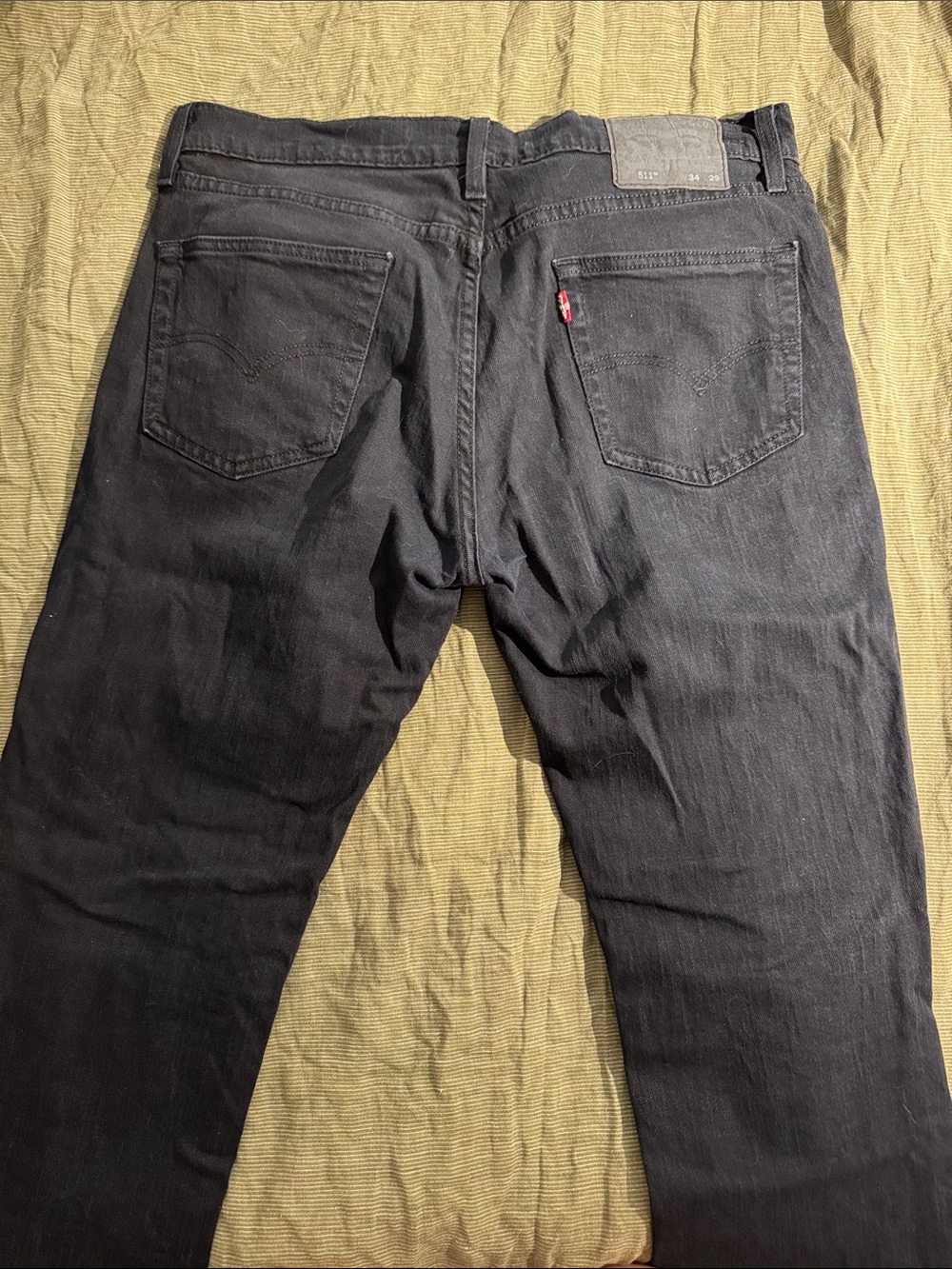 Levi's 511s Men's Dark Black Straight Jeans